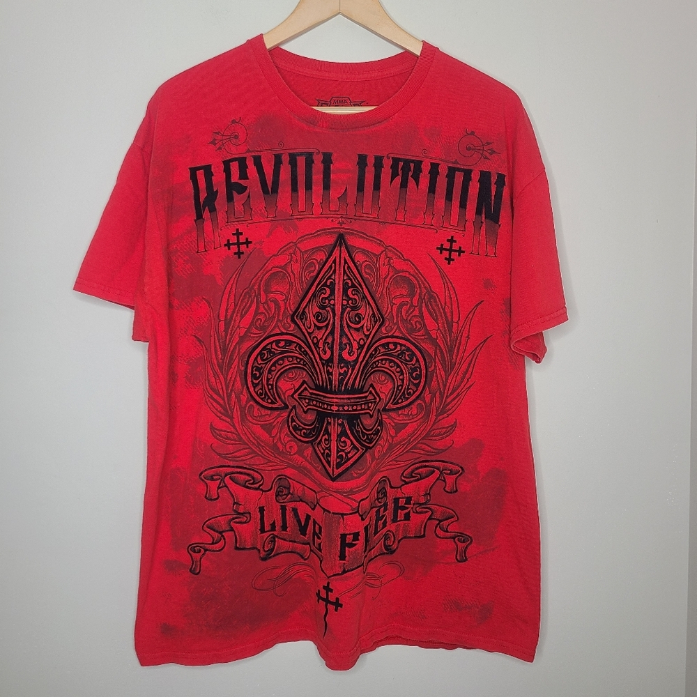MMA‎ Elite Y2K Vintage Revolution Live Free 3D Felt Size XL